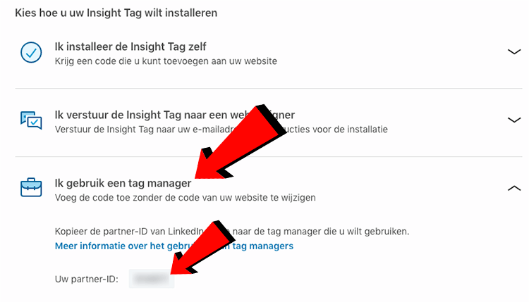 LinkedIn insights tag install via Google tag manager