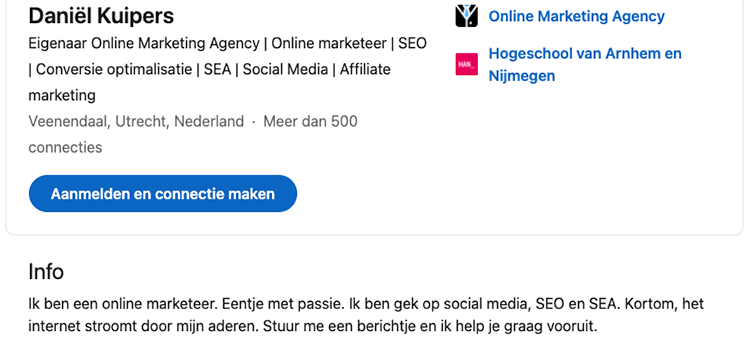 SEO for your LinkedIn profile - 7 tips to make your personal profile more findable 4 header linkedin Optimize Your Summary